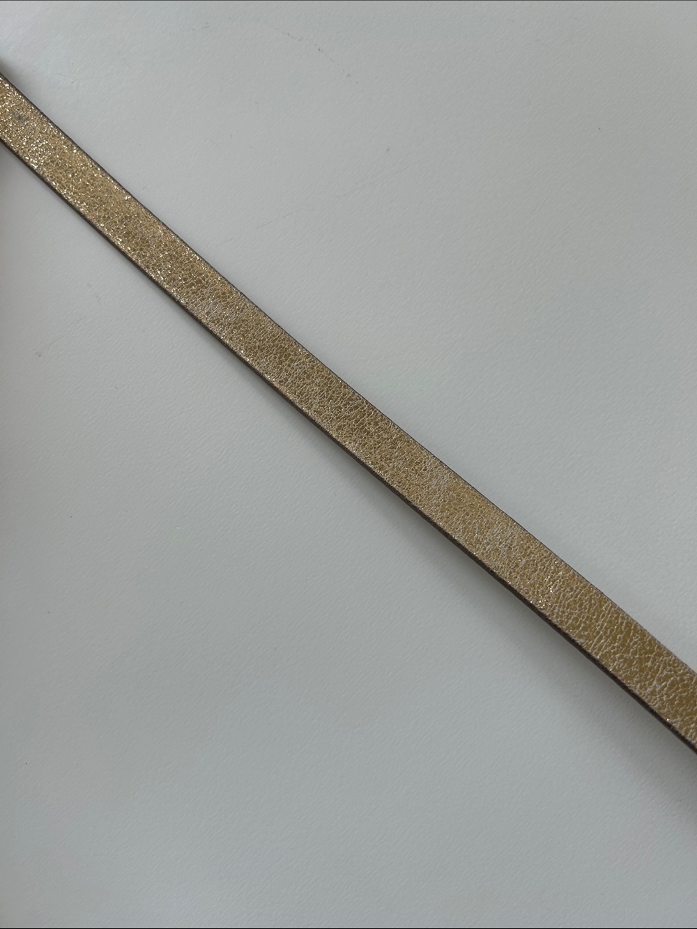 J. Crew Metallic Gold Skinny Leather Belt - Picture 12 of 14